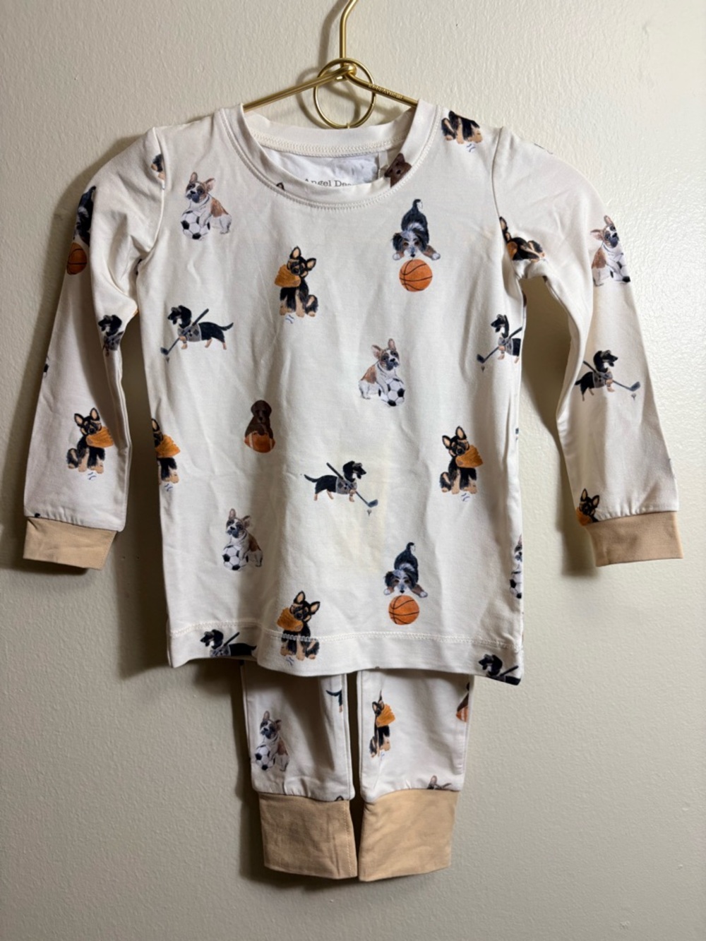Angel Dear Sporty Puppies Long Sleeve Loungewear Set